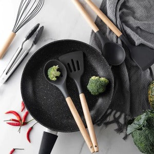 12 Pcs Silicone Cooking Utensils Kitchen Set