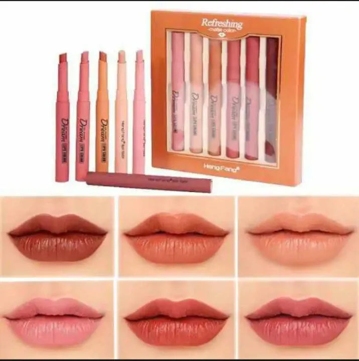 Hengfang Matte Lipstick Set – 6 Pieces