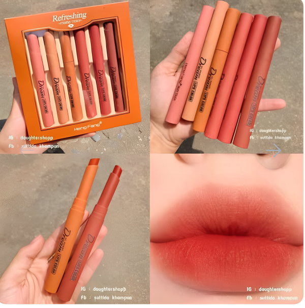 Hengfang Matte Lipstick Set – 6 Pieces