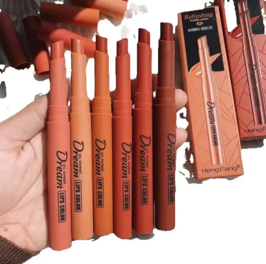 Hengfang Matte Lipstick Set – 6 Pieces