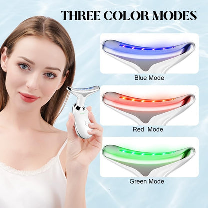Face Lifting EMS Facial Massager With Red Light Therapy – Random Color