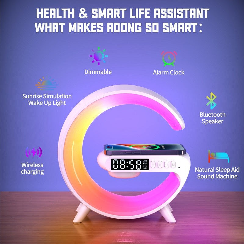 Smart LED Alarm Clock with Bluetooth Speaker