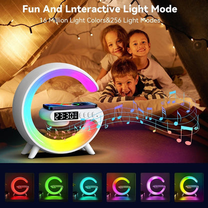Smart LED Alarm Clock with Bluetooth Speaker
